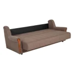 Klasičen trosed Vera je primeren za vsak prostor. Je vzmeten in ima funkcijo ležišča, ter predal za posteljnino. Dimenzije: - D: 230 cm - V: 78 cm - G: 95