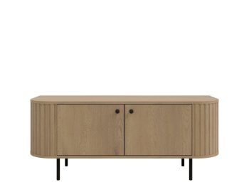 TV regal OVARI, je moderen in eleganten kos pohištva. S svojo ovalno obliko se odlično poda v vsak prostor. Narejen je iz laminirane plošče debeline 16 mm