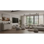 TV regal OVARI, je moderen in eleganten kos pohištva. S svojo ovalno obliko se odlično poda v vsak prostor. Narejen je iz laminirane plošče debeline 16 mm