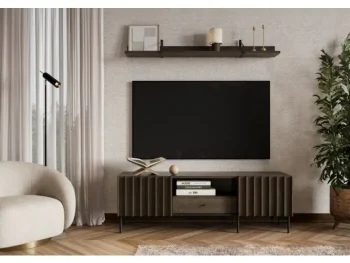 TV regal HORIZON je moderen kos pohištva. Ni le praktična, temveč tudi dekorativna in elegantna. Zaradi svoje razporeditve se poda v vsak dnevni prostor.
