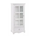 Vitrina BLANC 1A-1C H114, je eleganten in funkcionalen kos pohištva, primeren za različne prostore v domu. Izdelana je iz kakovostnega MDF-ja, kar zagotavlja