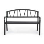 Vrtna klop JANELLE antracit je narejena iz jekla z mat zaključkom. Material: - Jeklo Barva: - Antracit Dimenzije: širina: 123cm globina: 57cm višina: 87cm