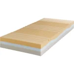 Vzmetnica VISCOFOAM S-line Italijanskega proizvajalca vzmetnic, je narejena iz Viscofoama natur soya debeline 6 cm, Newlattexa debeline 6 cm in Polilattexa
