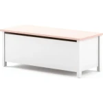 Zaboj za shranjevanje BELLA je zelo praktična. Lahko se ga uporabi kot mizico ali pa za shranjevanje stvari. Zaradi svoje nežne barve je primeren za vsako