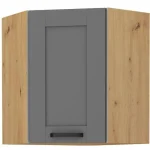 Kuhinjo LIMA je možno naročiti v kompletu (Kuhinjski bloki LIMA) ali pa po posameznih elementih po vaši izbiri. Zgornja kotna omara LIMA 60 x 60G 71V je