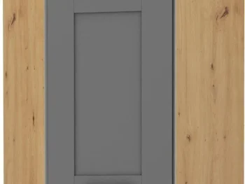 Kuhinjo LIMA je možno naročiti v kompletu (Kuhinjski bloki LIMA) ali pa po posameznih elementih po vaši izbiri. Zgornja kotna omara LIMA 60 x 60G 71V je