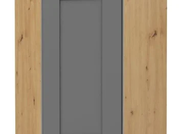 Kuhinjo LIMA je možno naročiti v kompletu (Kuhinjski bloki LIMA) ali pa po posameznih elementih po vaši izbiri. Zgornja kotna omara LIMA 60x60G 90V je