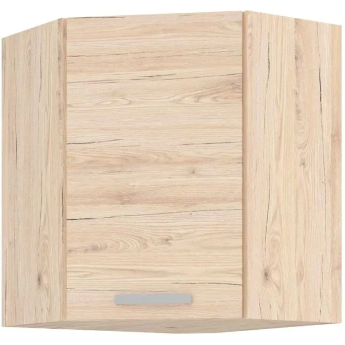 Kuhinjo SANREMO je možno naročiti v kompletu (kuhinjski bloki SANREMO) ali pa po posameznih elementih po vaši izbiri. Zgornja kotna omara SANREMO 60/60G je