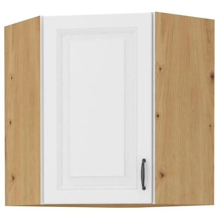 Kuhinjo STIL je možno naročiti v kompletu (Kuhinjski bloki STIL) ali pa po posameznih elementih po vaši izbiri. Zgornja kotna omara STIL 60 x 60G je