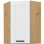 Kuhinjo VANESA je možno naročiti v kompletu (Kuhinjski bloki VANESA) ali pa po posameznih elementih po vaši izbiri. Zgornja kotna omara VANESA 60 x 60G 90V