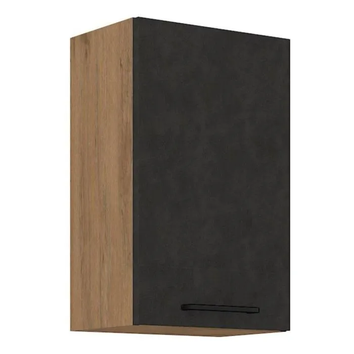 Kuhinjo PARIZ je možno naročiti v kompletu (Kuhinjska bloka PARIZ) ali pa po posameznih elementih po vaši izbiri. Zgornja omara PARIZ 45G je sestavljena iz