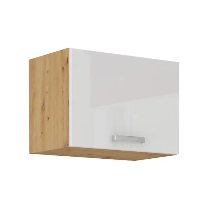 Kuhinjo TISA je možno naročiti v kompletu (kuhinjska bloka TISA) ali pa po posameznih elementih po vaši izbiri. Zgornja omara TISA 50G dvižna, fronta je