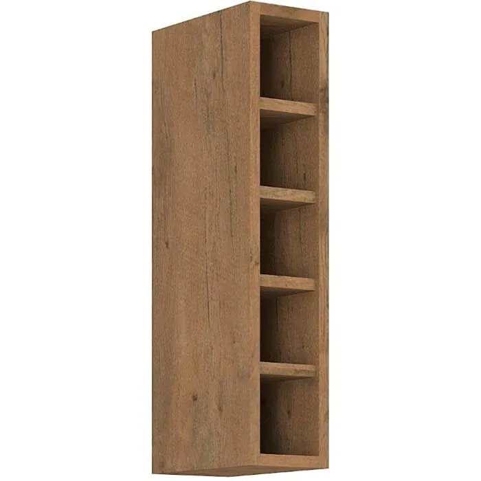 Kuhinjo PARIZ je možno naročiti v kompletu (Kuhinjska bloka PARIZ) ali pa po posameznih elementih po vaši izbiri. Zgornji poličnik PARIZ 15G je narejen iz