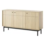 Komoda JAPONI 154 hrast je elegantna in preprosta. Odlično se poda v vsak dnevni prostor. Narejena je iz visokokakovostnih materialov, kar zagotavlja trdnost
