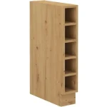 Kuhinjo STIL je možno naročiti v kompletu (Kuhinjski bloki STIL) ali pa po posameznih elementih po vaši izbiri. Spodnji poličnik STIL 15D je narejen iz