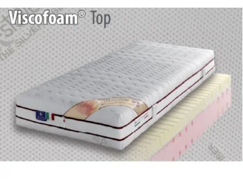 Vzmetnica VISCOFOAM Top, Italijanskega proizvajalca vzmetnic, je narejena iz Viscofoama debeline 5 cm in Newlattex puro debeline 13 cm. Kakovostno 7