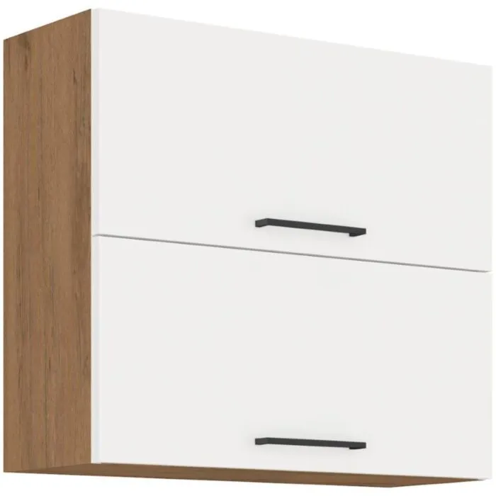 Zgornja omara PARIZ GLOS 80G 1 dvižna Kuhinjo PARIZ je možno naročiti v kompletu (Kuhinjska bloka PARIZ) ali pa po posameznih elementih po vaši izbiri. Zgornja omara PARIZ GLOS 80G 1 dvižna je