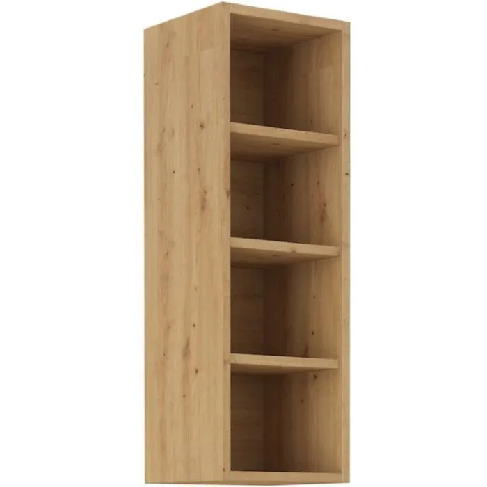 Zgornji poličnik TISA 30G 90V Kuhinjo TISA je možno naročiti v kompletu (kuhinjska bloka TISA) ali pa po posameznih elementih po vaši izbiri. Zgornji poličnik TISA 30G 90Vje narejen iz