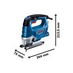 VBODNA ŽAGA GST 750 + KOVČEK – BOSCH PROFESSIONAL – zaga kovcek