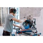 AKU. KROŽNA NAMIZNA ŽAGA BOSCH PROFESSIONAL GCM 18V-305 GDC 2X18V 5.5AH BATERIJE - slika 6