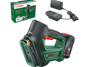 AKUMUL. ZRAČNA TLAČILKA BOSCH DIY UNIVERSALPUMP 1X 18V 2,5AH + POLNILEC