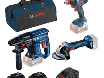 AKUMULATORSKI SET BOSCH PROFESSIONAL GBH 180-LI + GWS 180-LI + GDX 180-LI