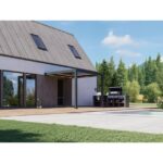 BIOKLIMATSKA PERGOLA BELLANO MOTORIZIRANA 3X3 M - PRITRJENA V STENO – dodatni pogled 1