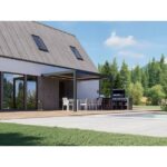 BIOKLIMATSKA PERGOLA BELLANO MOTORIZIRANA 4X3 M - PRITRJENA V STENO – dodatni pogled 1
