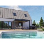 BIOKLIMATSKA PERGOLA BELLANO MOTORIZIRANA 4X3 M - PRITRJENA V STENO – dodatni pogled 2