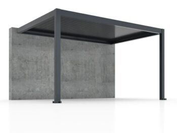 BIOKLIMATSKA PERGOLA BELLANO MOTORIZIRANA 4X3 M - PRITRJENA V STENO