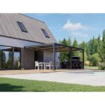 BIOKLIMATSKA PERGOLA BELLANO MOTORIZIRANA 6X4 M - PRITRJENA V STENO – dodatni pogled 1