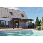 BIOKLIMATSKA PERGOLA BELLANO MOTORIZIRANA 6X4 M - PRITRJENA V STENO – dodatni pogled 2
