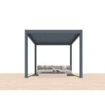 BIOKLIMATSKA PERGOLA MS VISCOM 3.03 X 3.03 M TEMNO SIVA – BELLANO – dodatni pogled 1