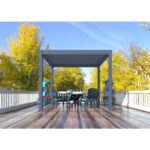 BIOKLIMATSKA PERGOLA MS VISCOM 3.03 X 3.03 M TEMNO SIVA – BELLANO – dodatni pogled 2