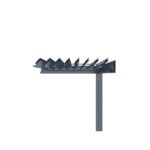 BIOKLIMATSKA PERGOLA MS VISCOM 3.03 X 3.03 M TEMNO SIVA – BELLANO – dodatni pogled 3