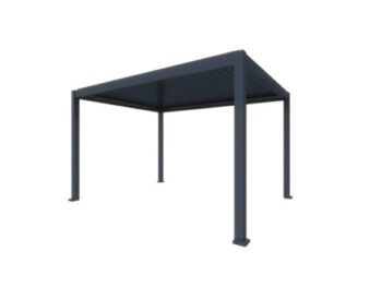 BIOKLIMATSKA PERGOLA MS VISCOM 4.03 X 3.03 M TEMNO SIVA