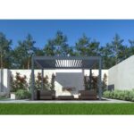 BIOKLIMATSKA PERGOLA MS VISCOM 4.03 X 3.03 M TEMNO SIVA – BELLANO – dodatni pogled 6