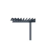 BIOKLIMATSKA PERGOLA MS VISCOM 4.03 X 3.03 M TEMNO SIVA – BELLANO – dodatni pogled 7