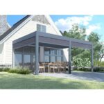 BIOKLIMATSKA PERGOLA MS VISCOM 5.85 X 4.03 M TEMNO SIVA – BELLANO – dodatni pogled 5