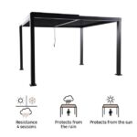 BIOKLIMATSKA PERGOLA NATERIAL CLIMA ALU 313X358 TEMNO SIVA – dodatni pogled 1