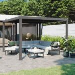 BIOKLIMATSKA PERGOLA NATERIAL CLIMA ALU 313X358 TEMNO SIVA – dodatni pogled 6