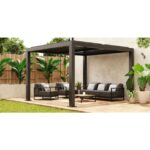 BIOKLIMATSKA PERGOLA NATERIAL CLIMA ALU 313X358 TEMNO SIVA – dodatni pogled 7