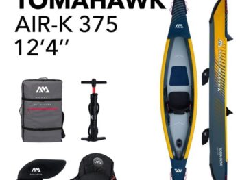 ČOLN AQUA MARINA KAJAK/KANU TOMAHAWK AIR-K 375 ZA 1 OSEBO
