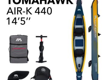 ČOLN AQUA MARINA KAJAK/KANU TOMAHAWK AIR-K 440 ZA 2 OSEBI