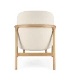 Fotelj ELAIDE bež, moderen in elegantno oblikovan fotelj z robustno konstrukcijo iz lesa rubberwood. Sedišče je iz borovega in vezanega lesa, kar zagotavlja