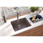 GRANITAL POMIVALNO KORITO ALVEUS QUADRIX 50, CHOCOLATE- G03M 560X460 MM – dodatni pogled 1