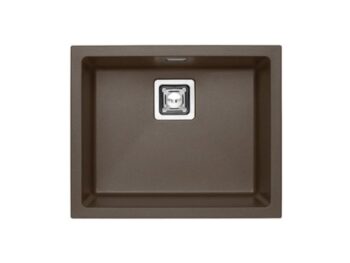 GRANITAL POMIVALNO KORITO ALVEUS QUADRIX 50, CHOCOLATE- G03M 560X460 MM