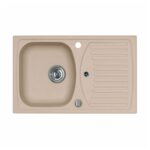 GRANITAL POMIVALNO KORITO ALVEUS RECORD 30 G55 P-U BA1 BEIGE 780X480 MM