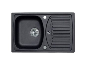 GRANITAL POMIVALNO KORITO ALVEUS RECORD 30, G91 CARBON 780X480 MM