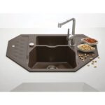 GRANITAL POMIVALNO KORITO ALVEUS SENSUAL 60, CHOCOLATE- G03M 900X610 MM – dodatni pogled 1